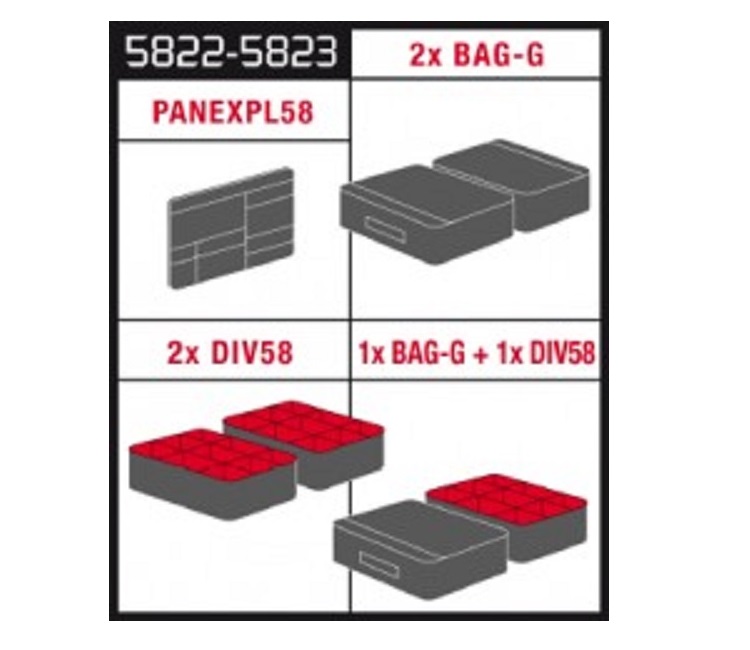 Explorer 5822 dividers